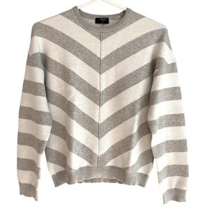 TAHARI Striped Knitted Sweater